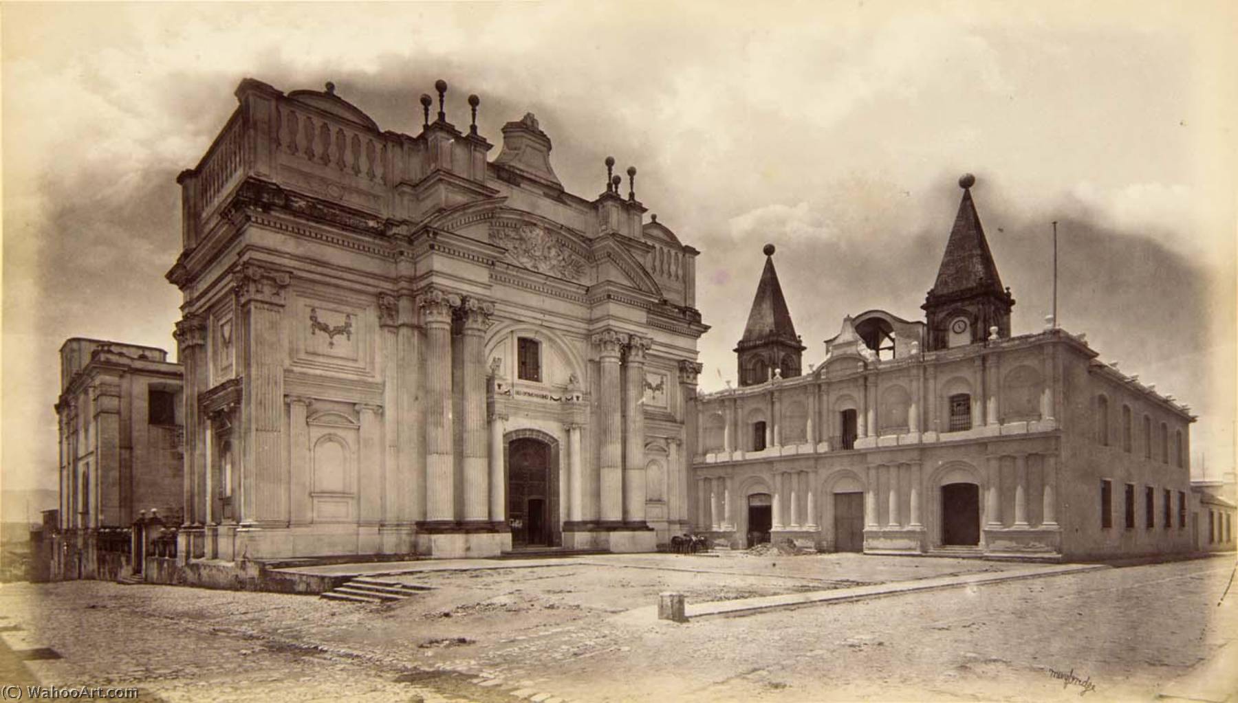 Purchase Oil Painting Replica Church of San Francisco, and Post Office ...