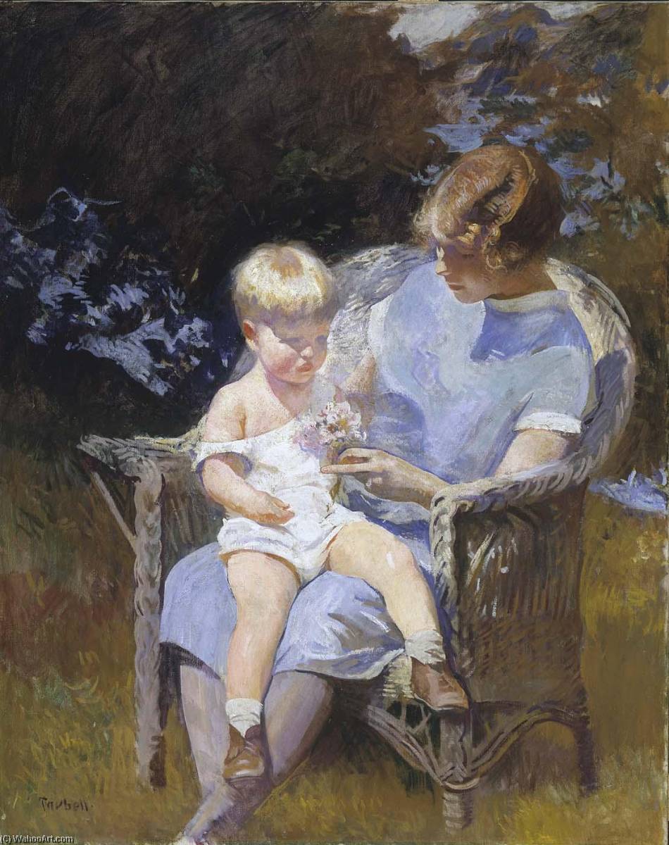 Artwork Replica Marjorie and Little Edmund, 1928 by Edmund Charles