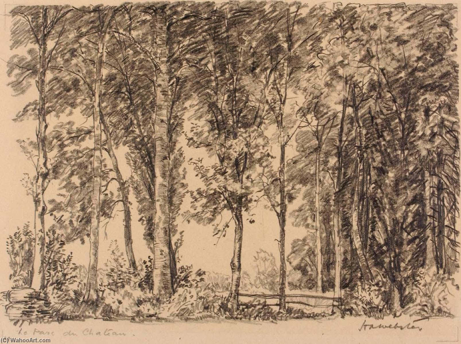 Reproducciones De Arte Le Parc du Chateau, le Barrail, 1946 de Herman