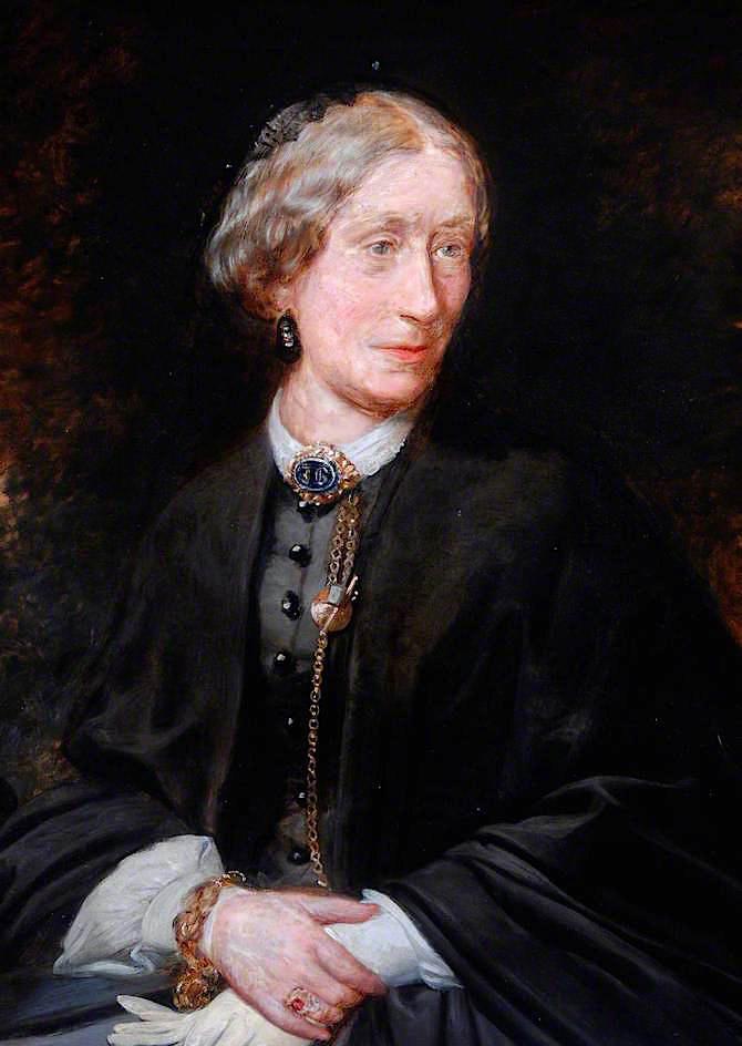 Oil Painting Replica Mrs Brown Grieve, 1863 by Lowes Cato Dickinson