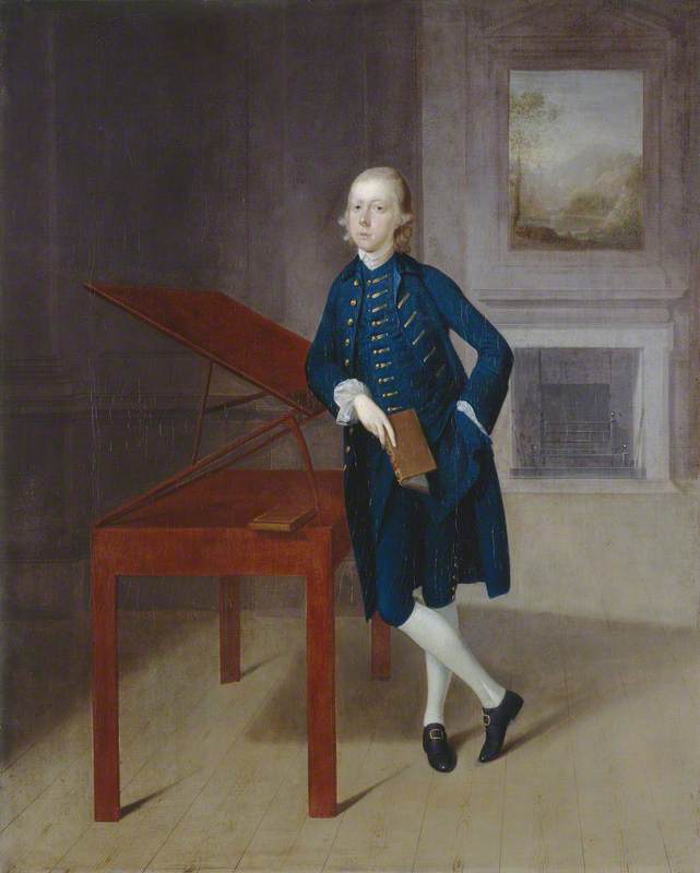 Paintings Reproductions A Young Gentleman at a Drawing Table, 1761 by