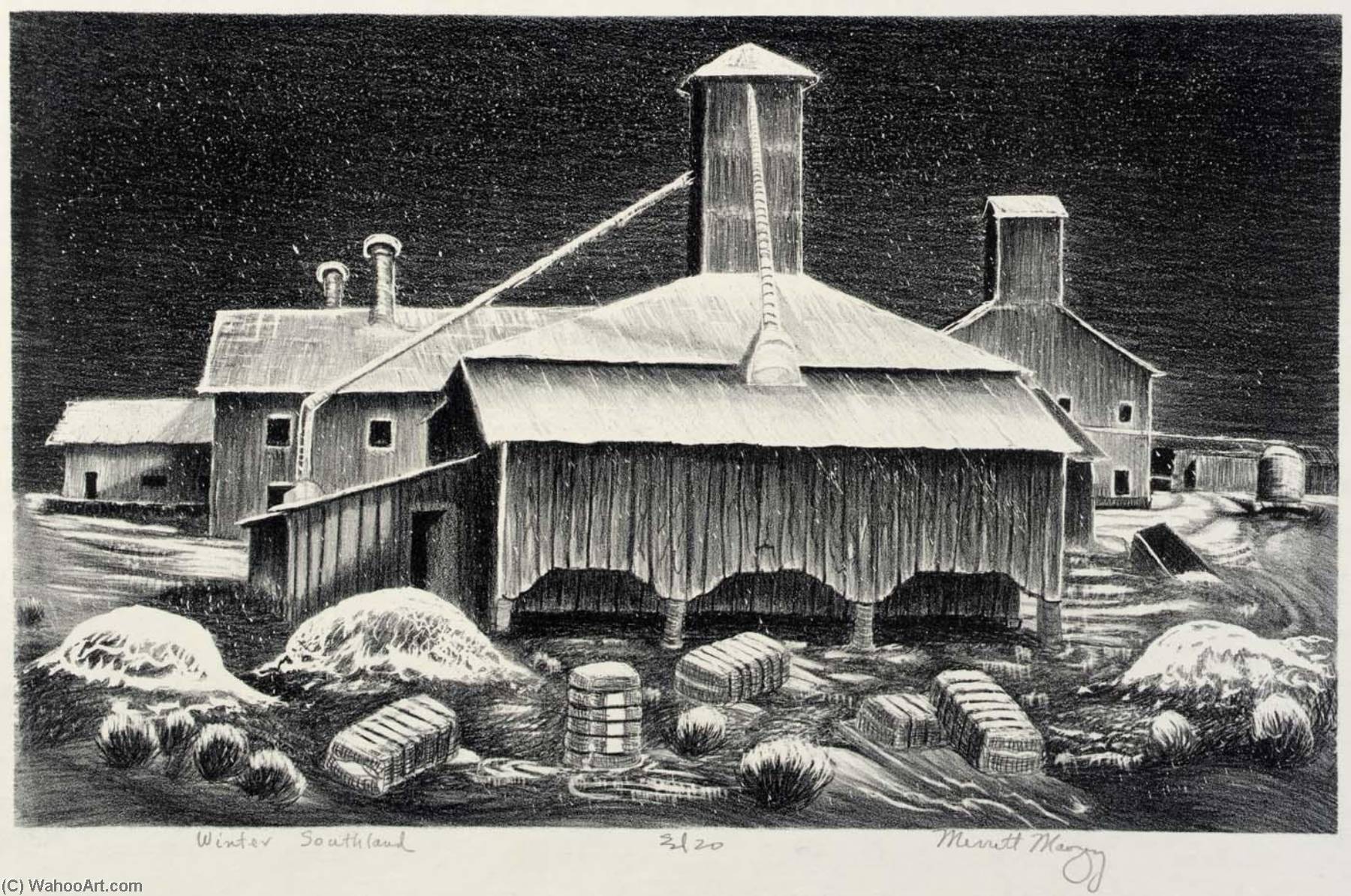 畫複製 冬季南国 1941 通过merritt Mauzey Artsdot Com