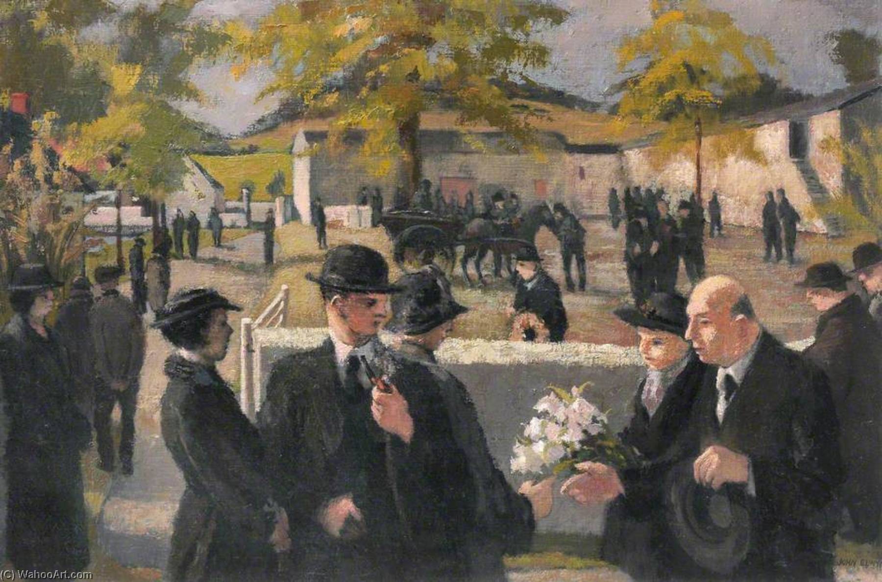 Artwork Replica Welsh Funeral by John Elwyn (Inspired By) (19161997