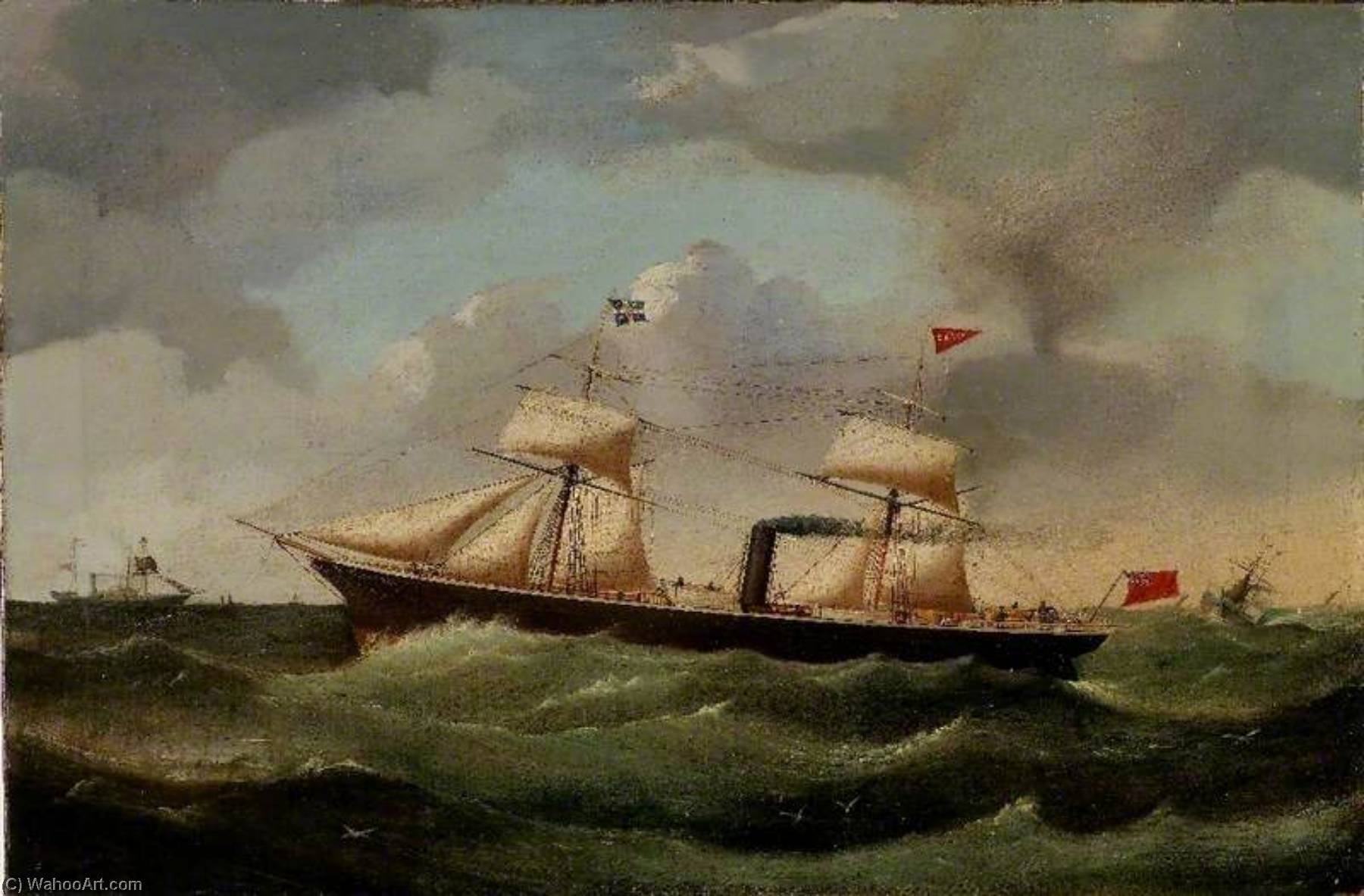 SS `Leopard`, 1863 by James H Wheldon James H Wheldon