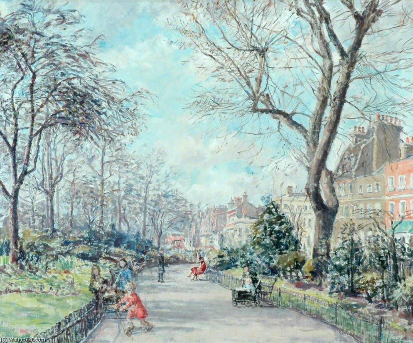 Museum Kunstreproduktionen Cheyne spaziergang gardens, 1938 von