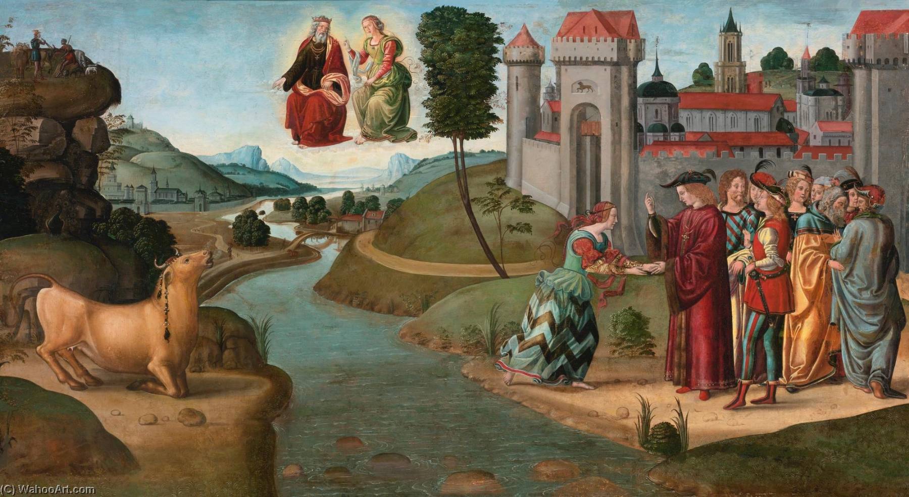 Pedir Reproducciones De Arte Escenas de la historia de Io de Biagio  D'antonio Tucci (1446-1516, Italy) | ArtsDot.com, image size:1800x985