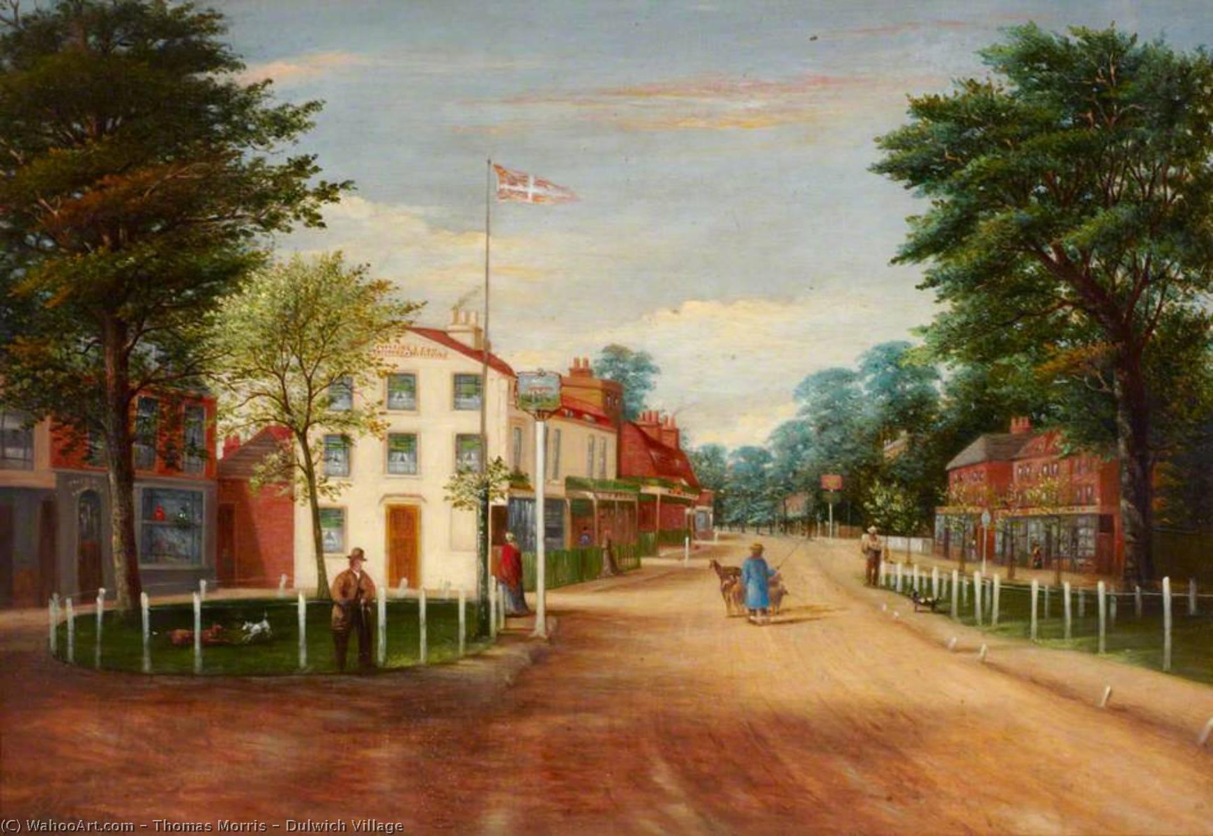 Museum Art Reproductions Dulwich Village, 1850 by Thomas Morris (18511935)