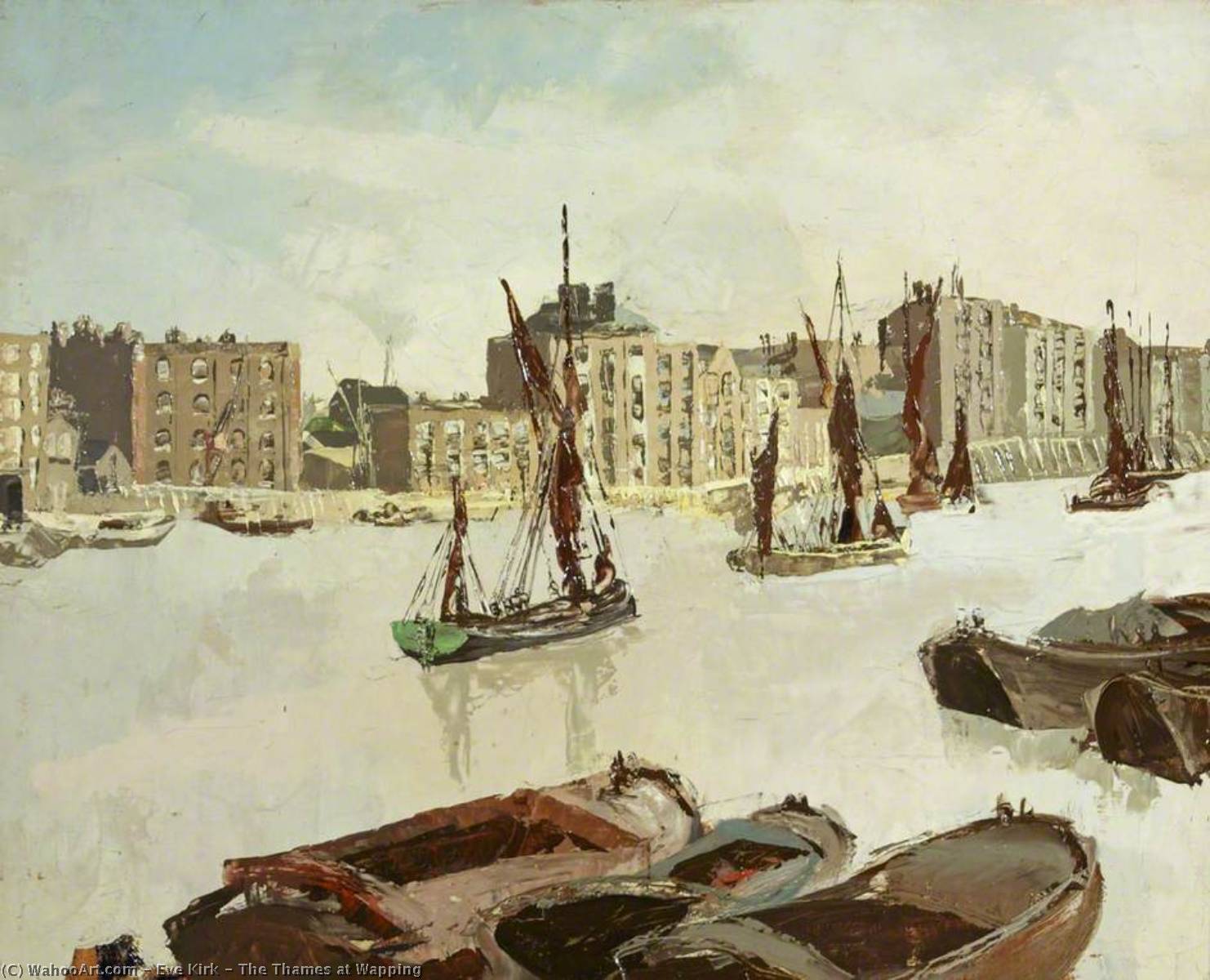 The Thames at Wapping by Eve Kirk (19001969) Eve Kirk