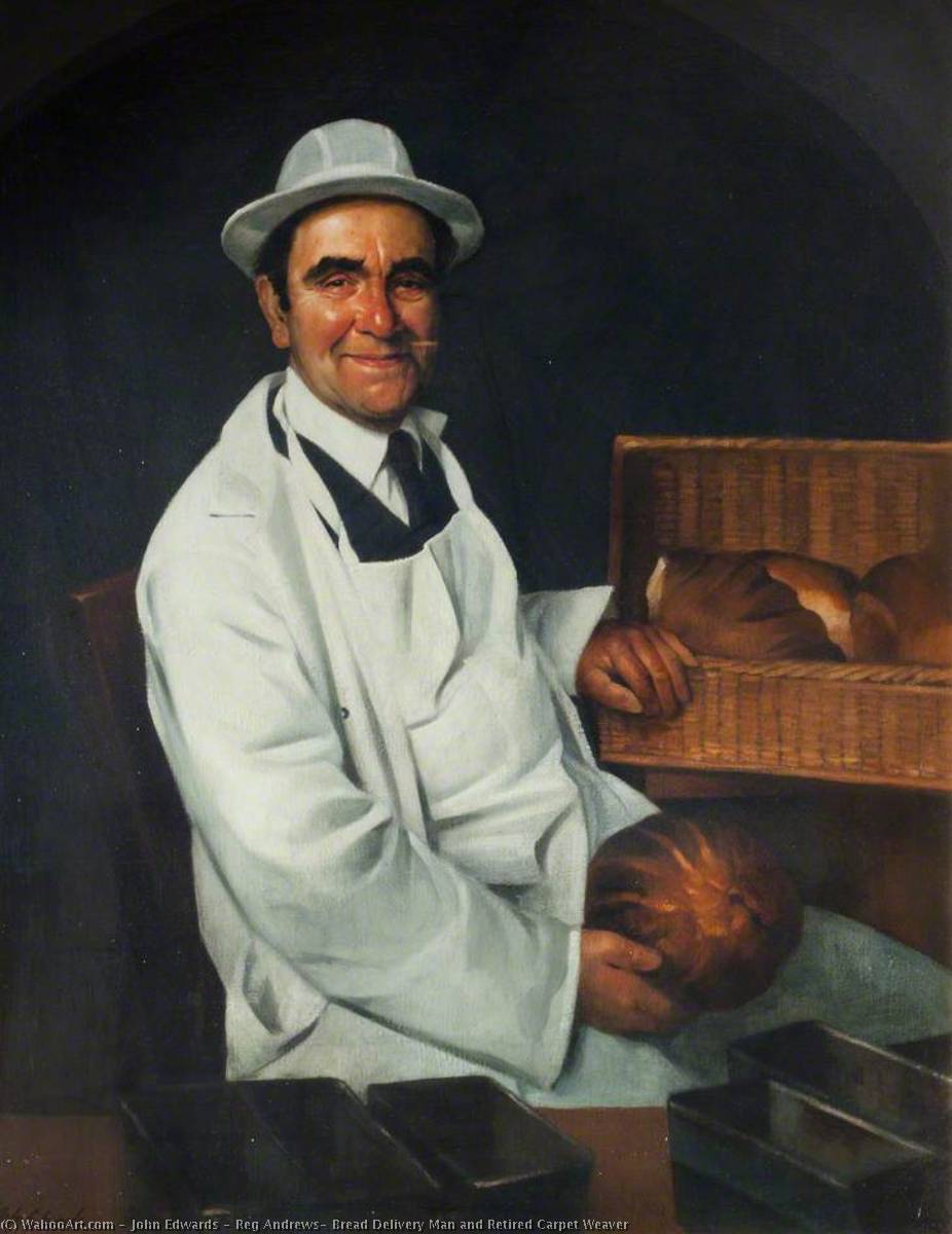 Reg Andrews, Bread Delivery Man and Retired Carpet Weaver, 2000 by John