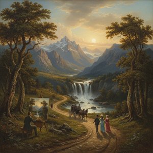 Wanderlust on Canvas: Capturing the Spirit of 19th-Century Travel through Masterful Landscape Art