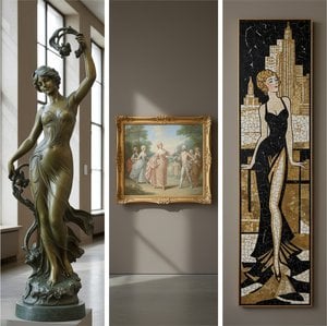 The Allure of Elegance: Exploring Artistic Representations of Refinement Across Movements