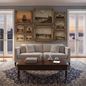 Timeless Tides: Transform Your Home with the Serene Elegance of Iconic River Thames Artworks