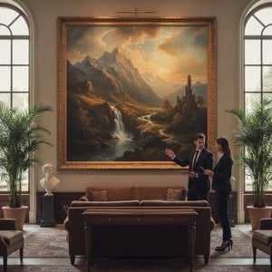A Procurement Guide to Romantic Landscape Art: Enhancing Hospitality Interiors with Emotional Depth and Grandeur