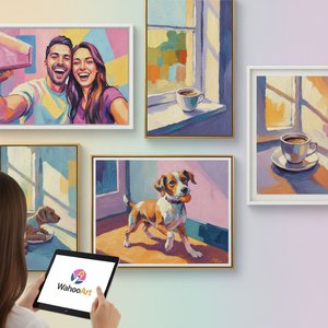 The New Avant-Garde: Transform Your Personal Moments into Bold Pop Art Oil Masterpieces with ArtsDot