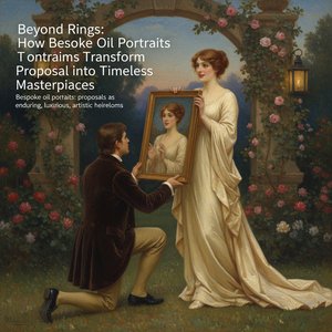 Beyond Rings: How Bespoke Oil Portraits Transform Proposals into Timeless Masterpieces