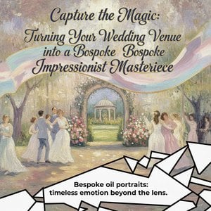 Capture the Magic: Turning Your Wedding Venue into a Bespoke Impressionist Masterpiece
