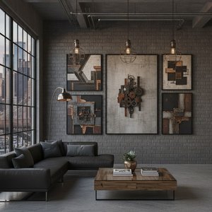 The New Urban Edge: A Trend Forecast for Elevating Interiors with Sleek, Industrial-Inspired Artworks