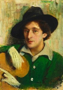 Acheter une reproduction de A jew with Torah - Marc Chagall