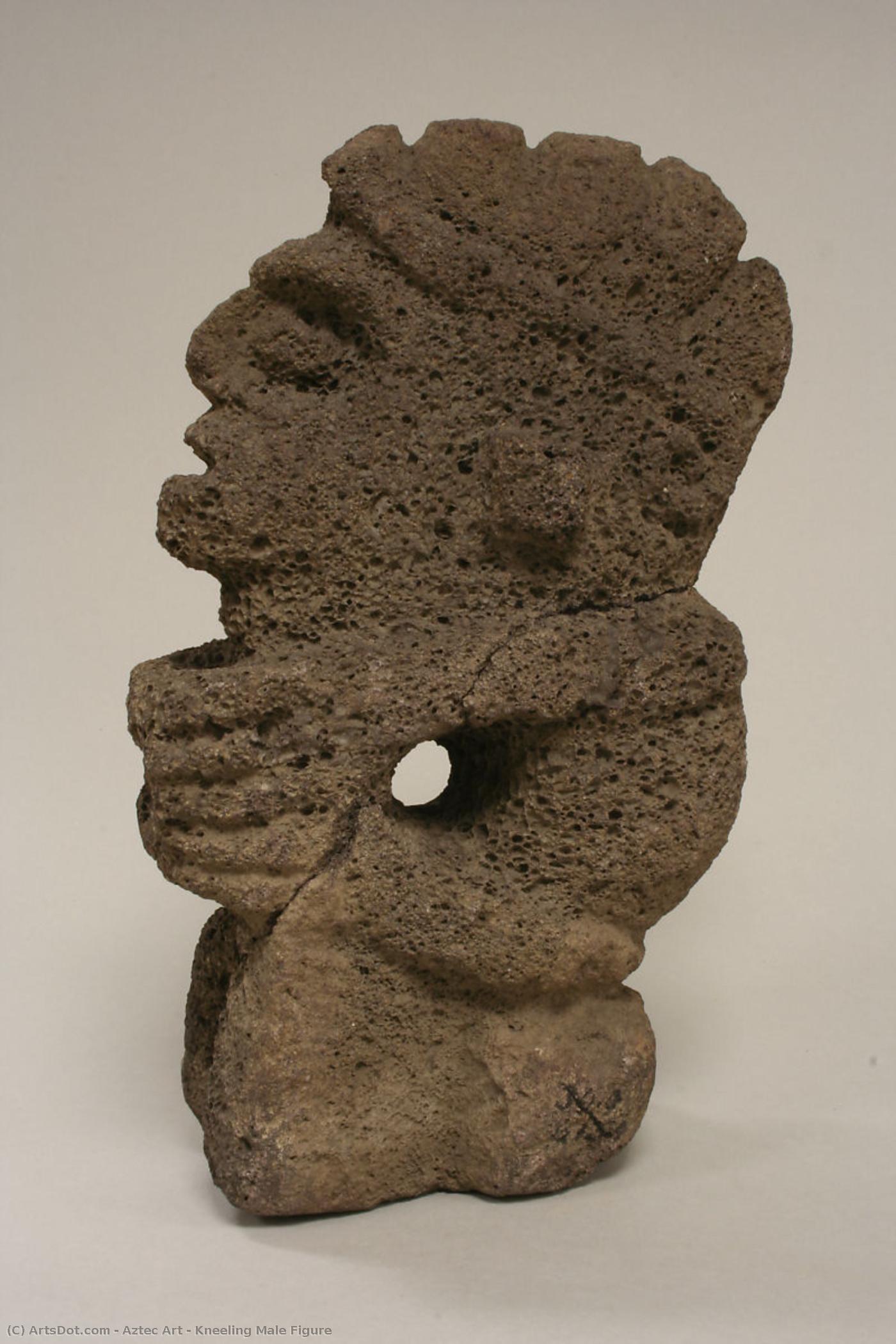 Kneeling Male Figure — Imperium Azteków