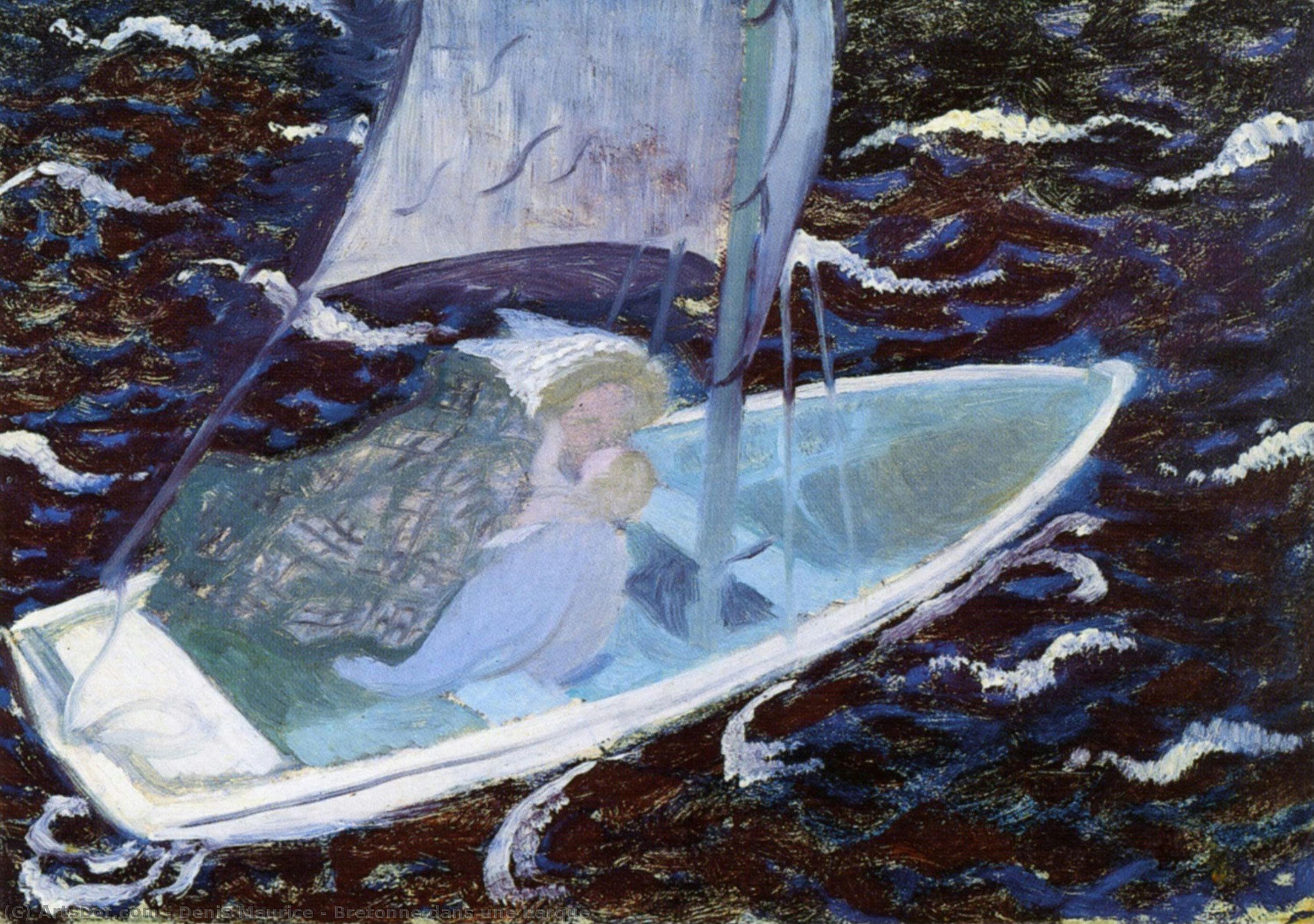 Bretonne Dans Une Barque — Maurice Denis