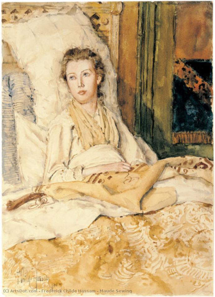 Maude Sewing — Frederick Childe Hassam