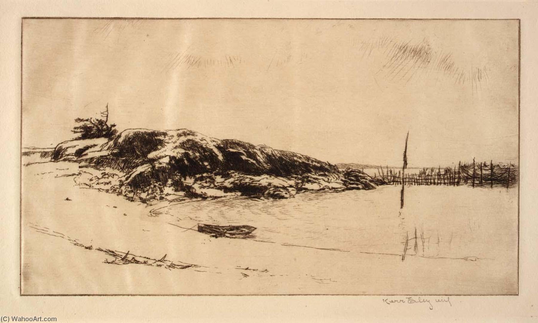The Fish Weir, Maine Coast — Kerr Eby