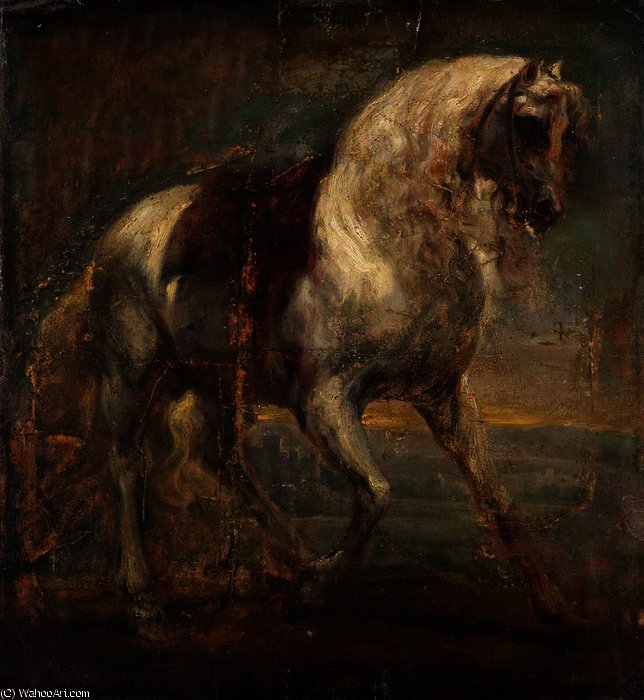 A Grey Horse — Antoni Van Dyck