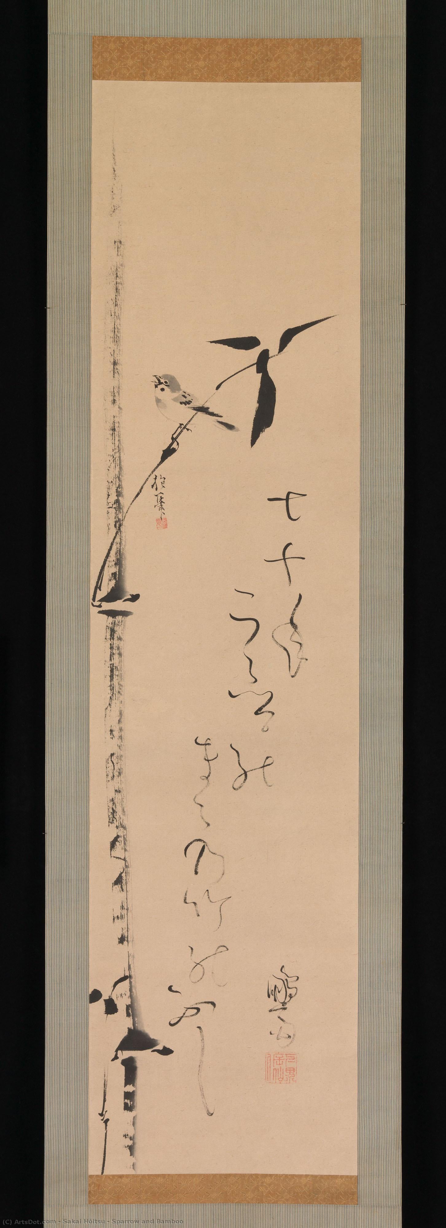 Sparrow And Bamboo — Sakai Hōitsu