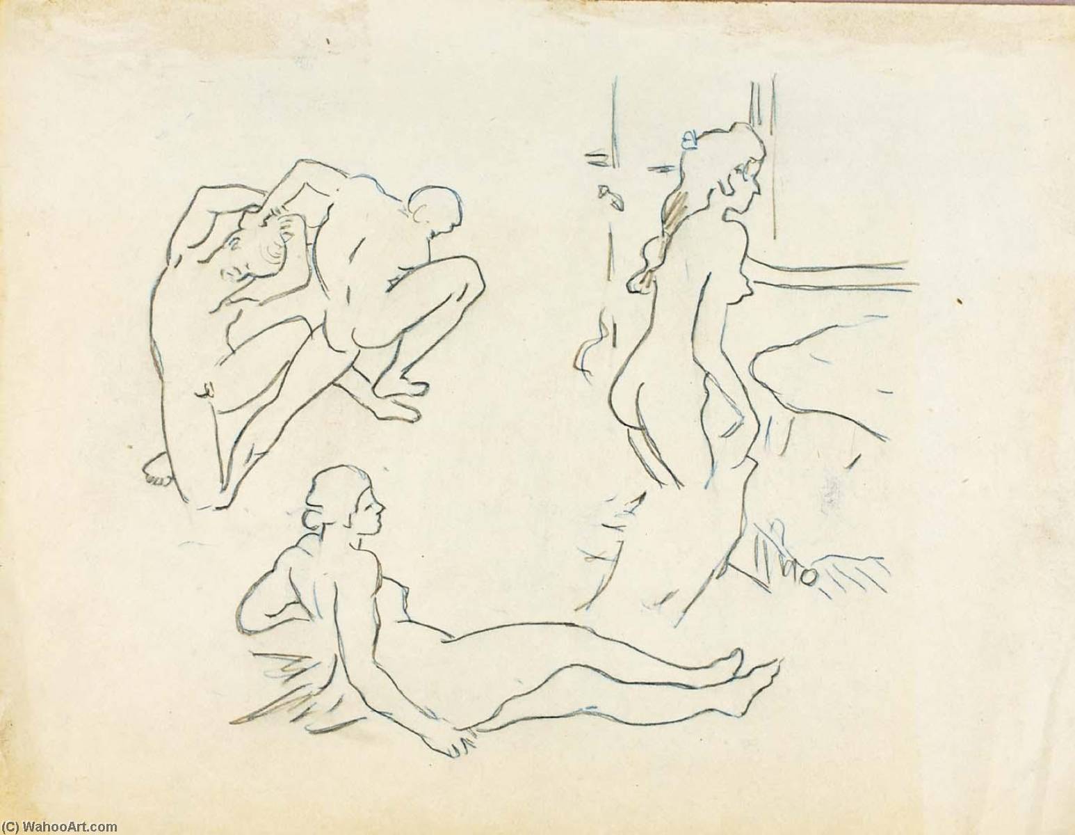Three Figure Studies — Carl Newman
