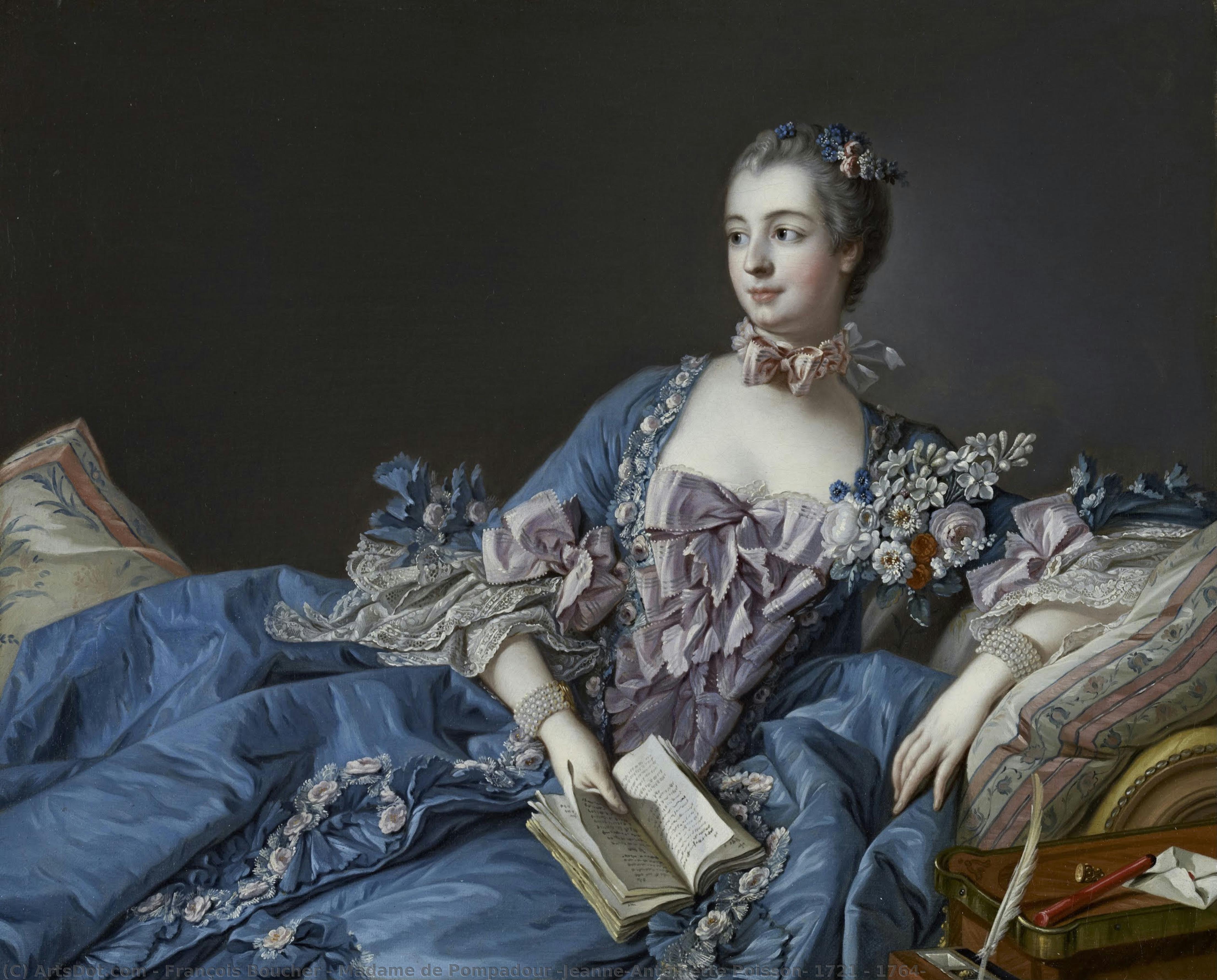 Madame De Pompadour (jeanne-antoinette Poisson, 1721 - 1764) — François Boucher