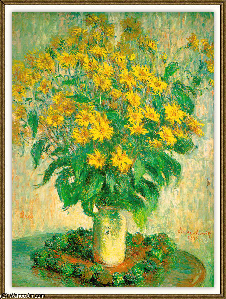 Vase With Chrysanthemums — Claude Monet