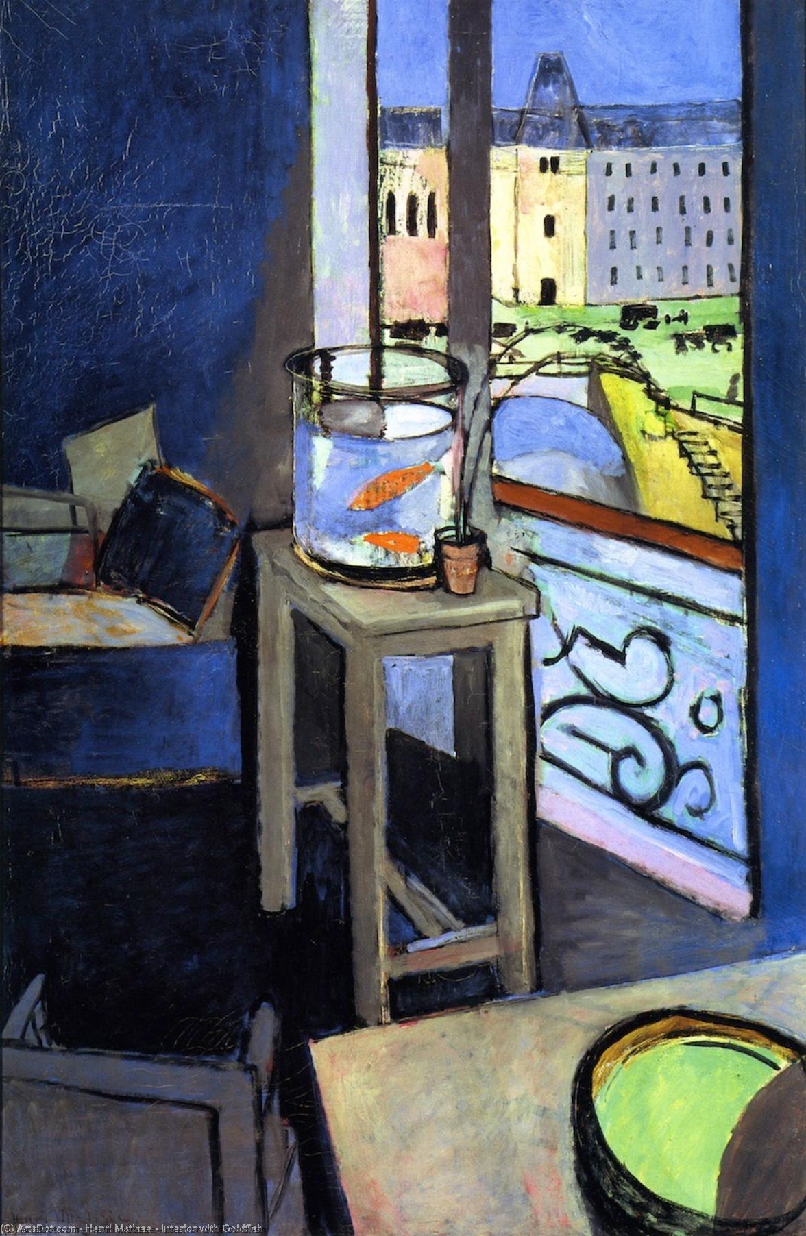 Interior With Goldfish — هنري ماتيس