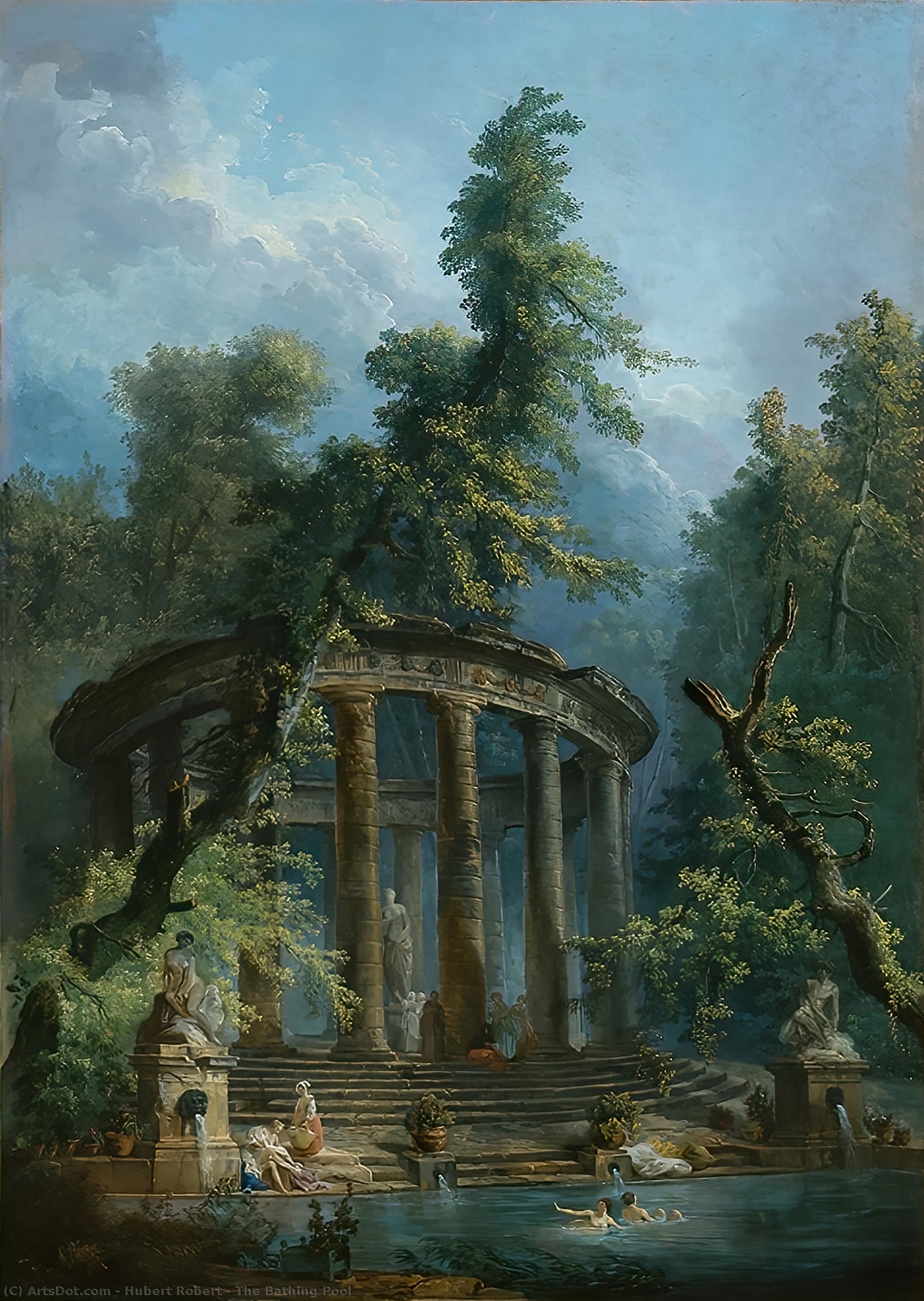 The Bathing Pool — Хуберт Роберт