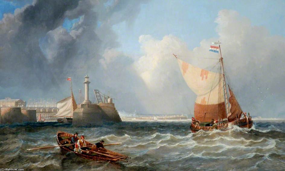 Shipping Off West Hartlepool, Tees Valley — John Wilson Carmichael