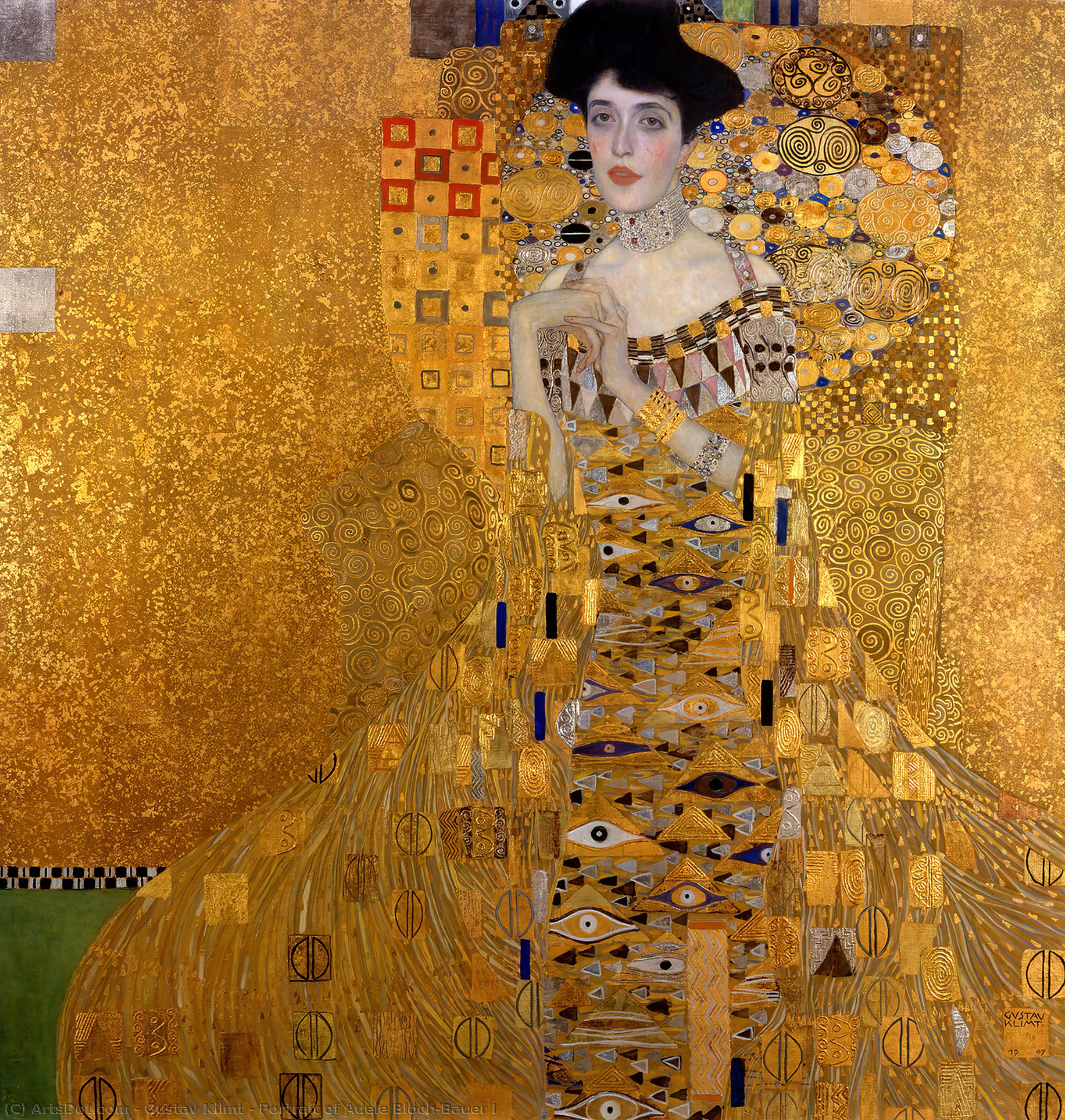 Portræt Af Adele Bloch-bauer I — Gustav Klimt
