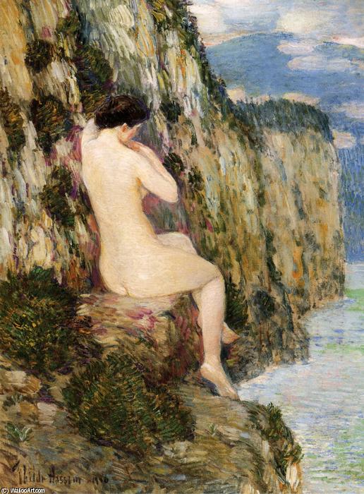 Nude On The Cliffs — Frederick Childe Hassam