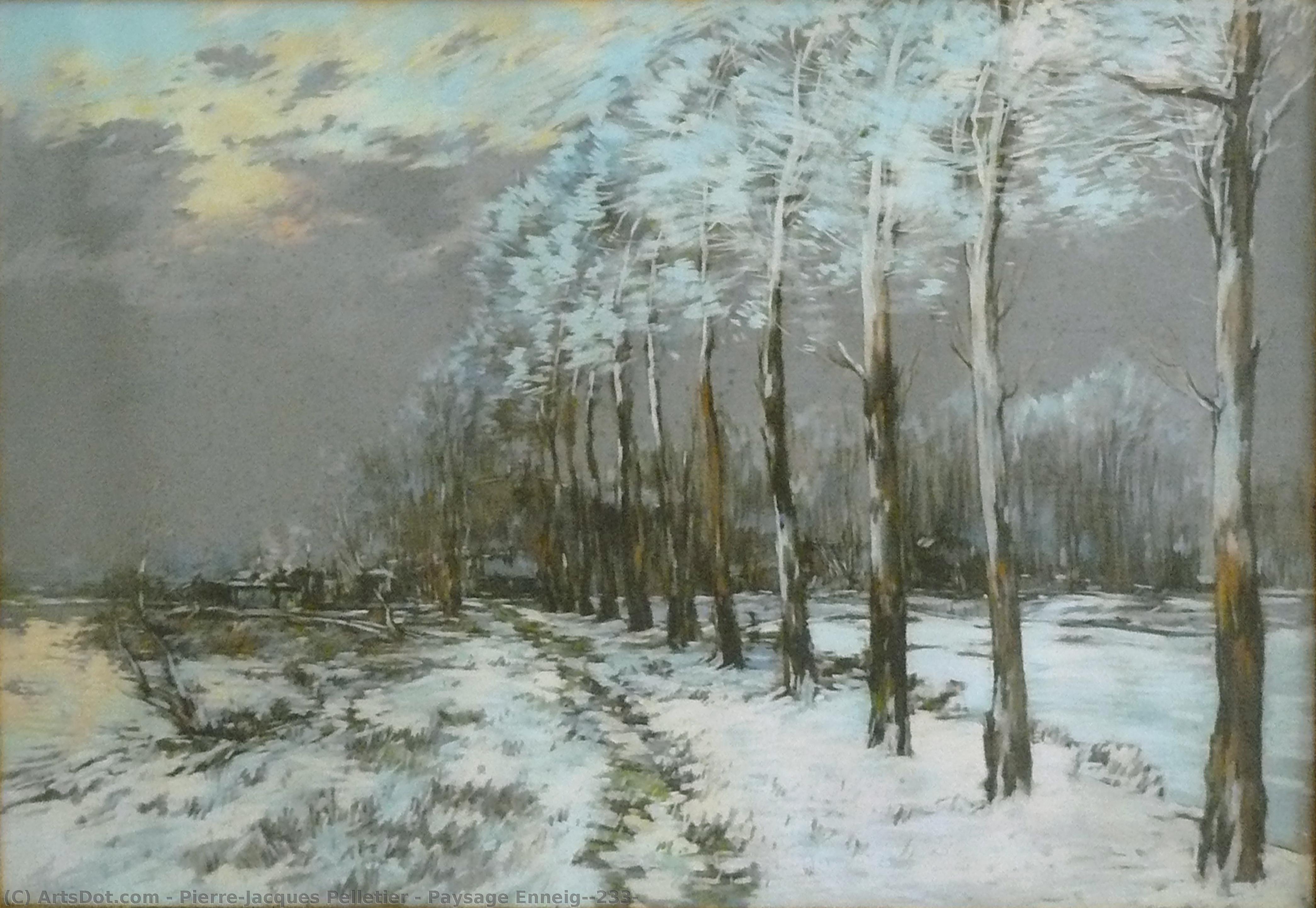 Paysage Enneigé — Pierre Jacques Pelletier