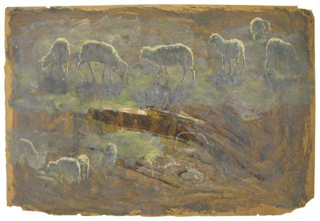 Study Of Sheep — Theodore Clement Steele