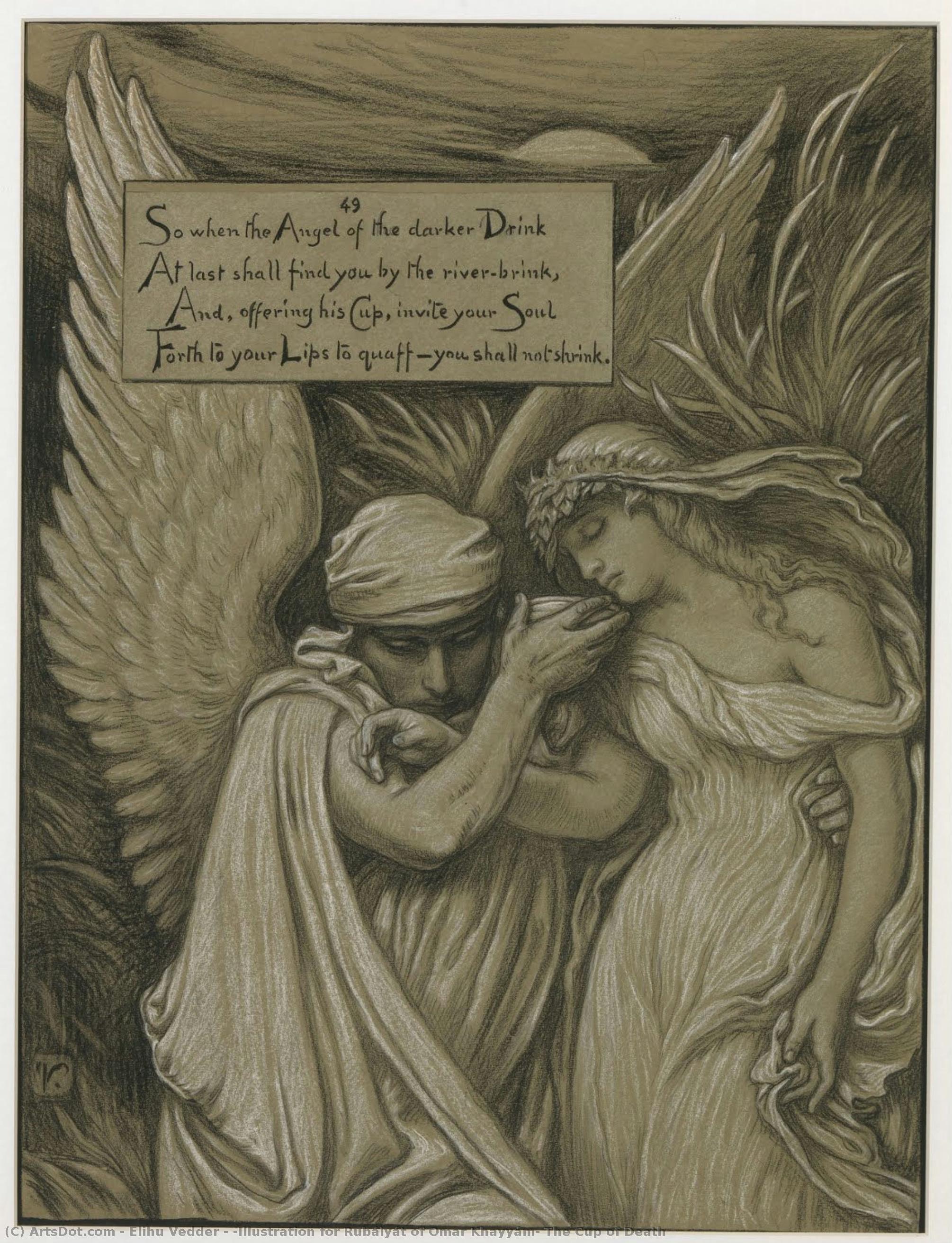 (illustrazione Per Il Rubáiyát Di Omar Khayyám) La Coppa Della Morte — Elihu Vedder