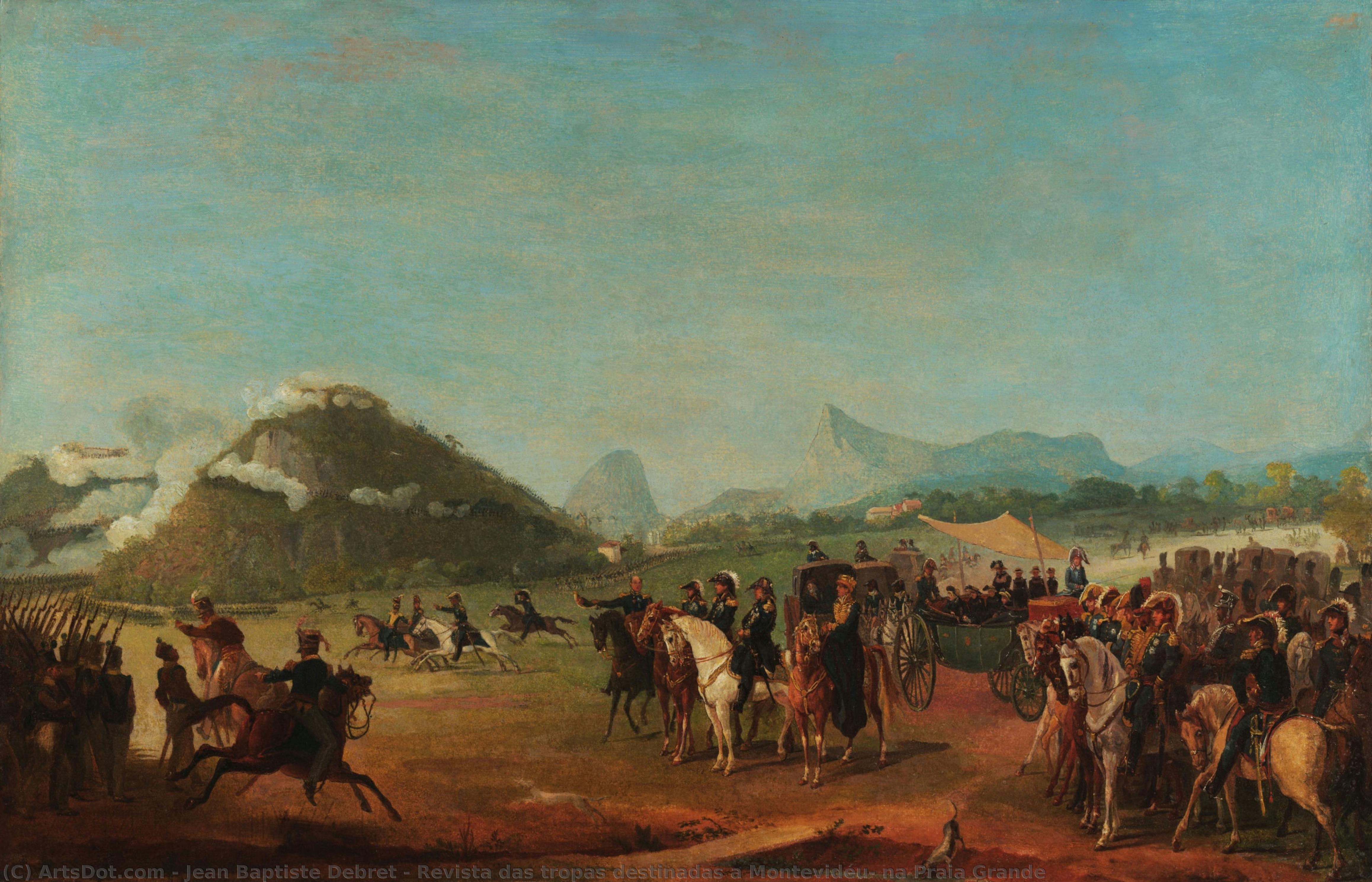 Revista Tropas Destinadas A Montevidéu, Na Praia Grande — Жан Батист Дебре
