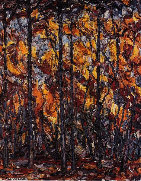 Buchen Im Herbst — Kristian Rohlfs