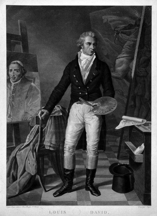Jacques Louis David In His Workshop — Jacques-louis David