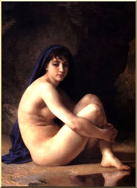 Seated Nude — ウィリアム・アドルフ・ボーギュレウ