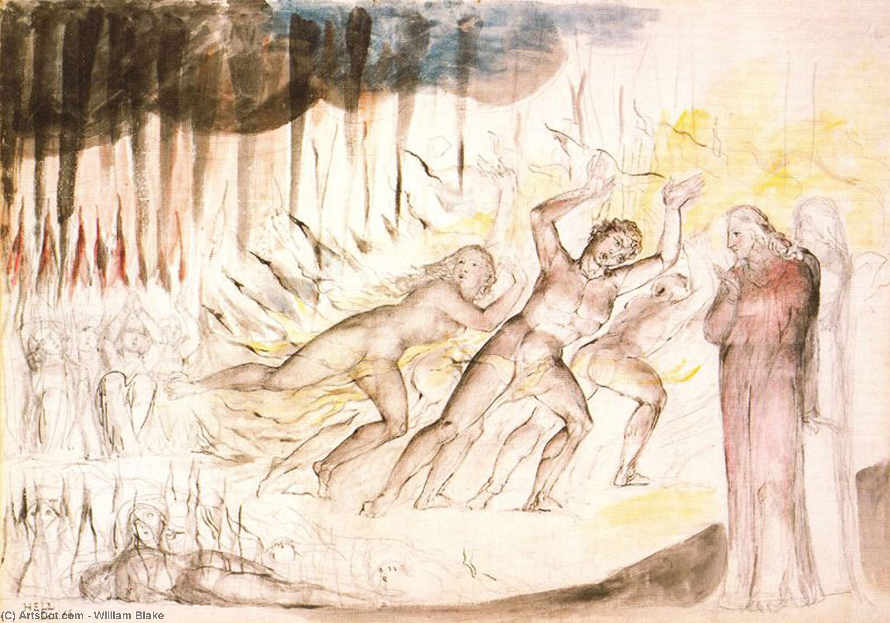 Blasphemers, Usurers E Sodomiti — William Blake