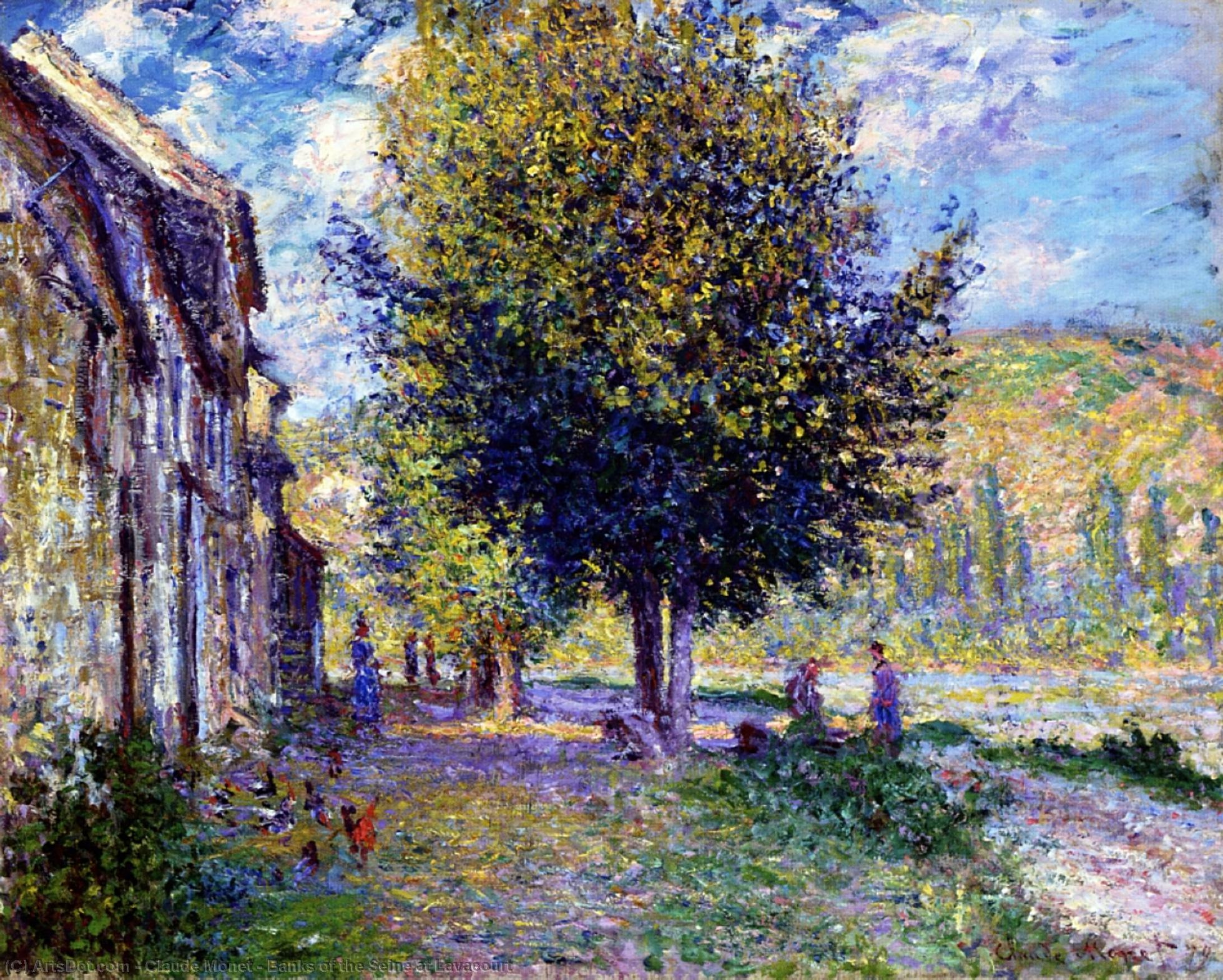 Bancos Do Sena Em Lavacourt — Claude Monet