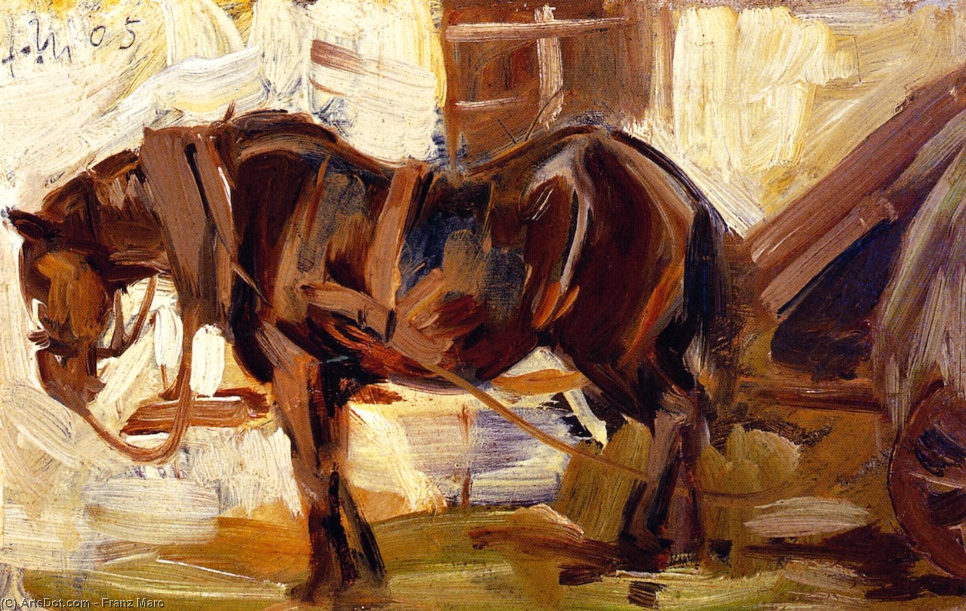 Kleine Studie Eines Pferdes Ii — Franz Marc