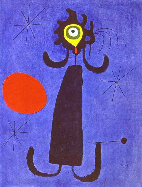 Frau Vor Der Sonne — Joan Miró