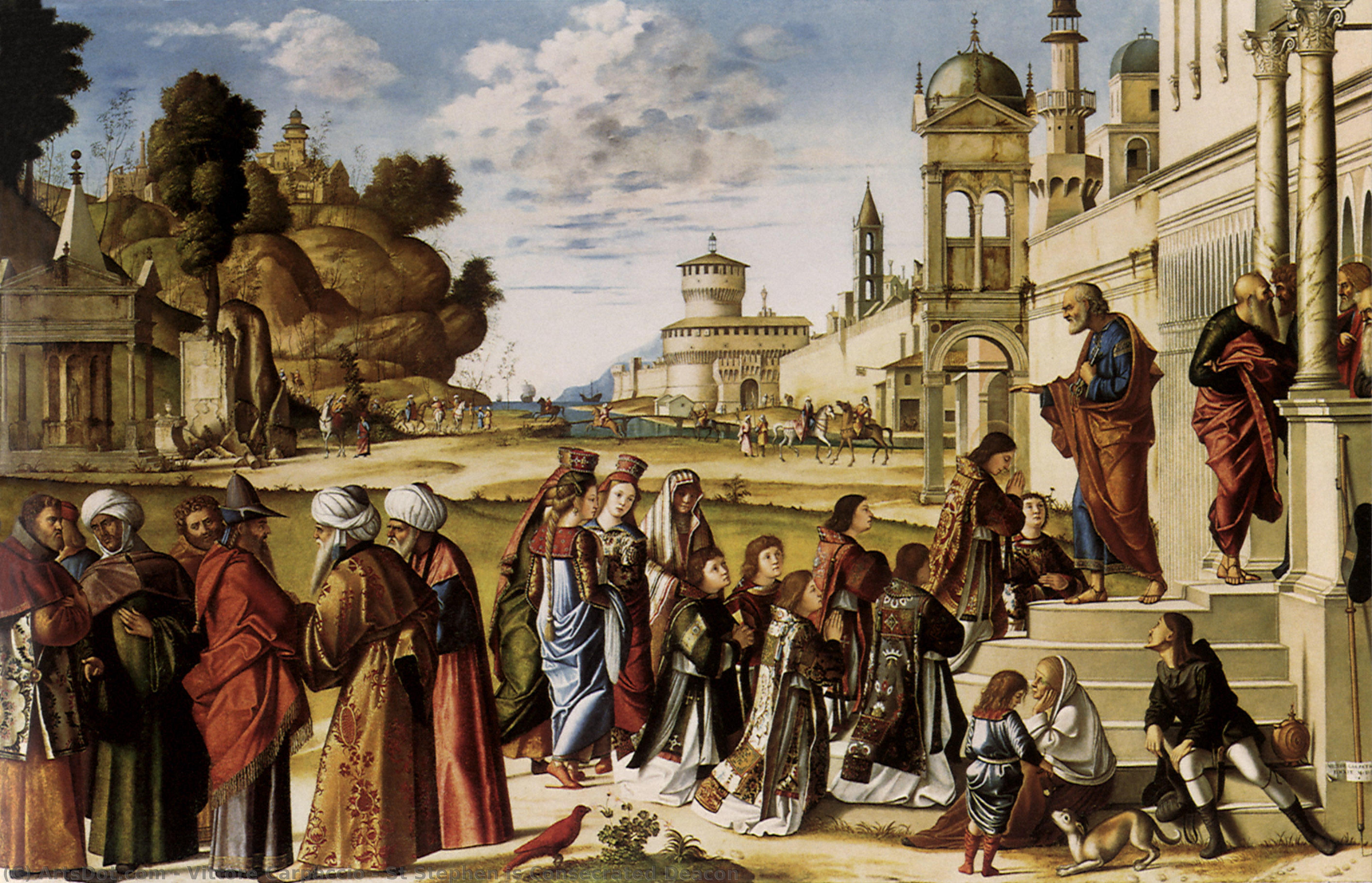 St Stephen Is Consecrated Deacon — Vittore Carpaccio