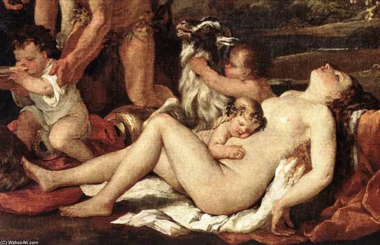 La Nutrición De Baco — Nicolás Poussin