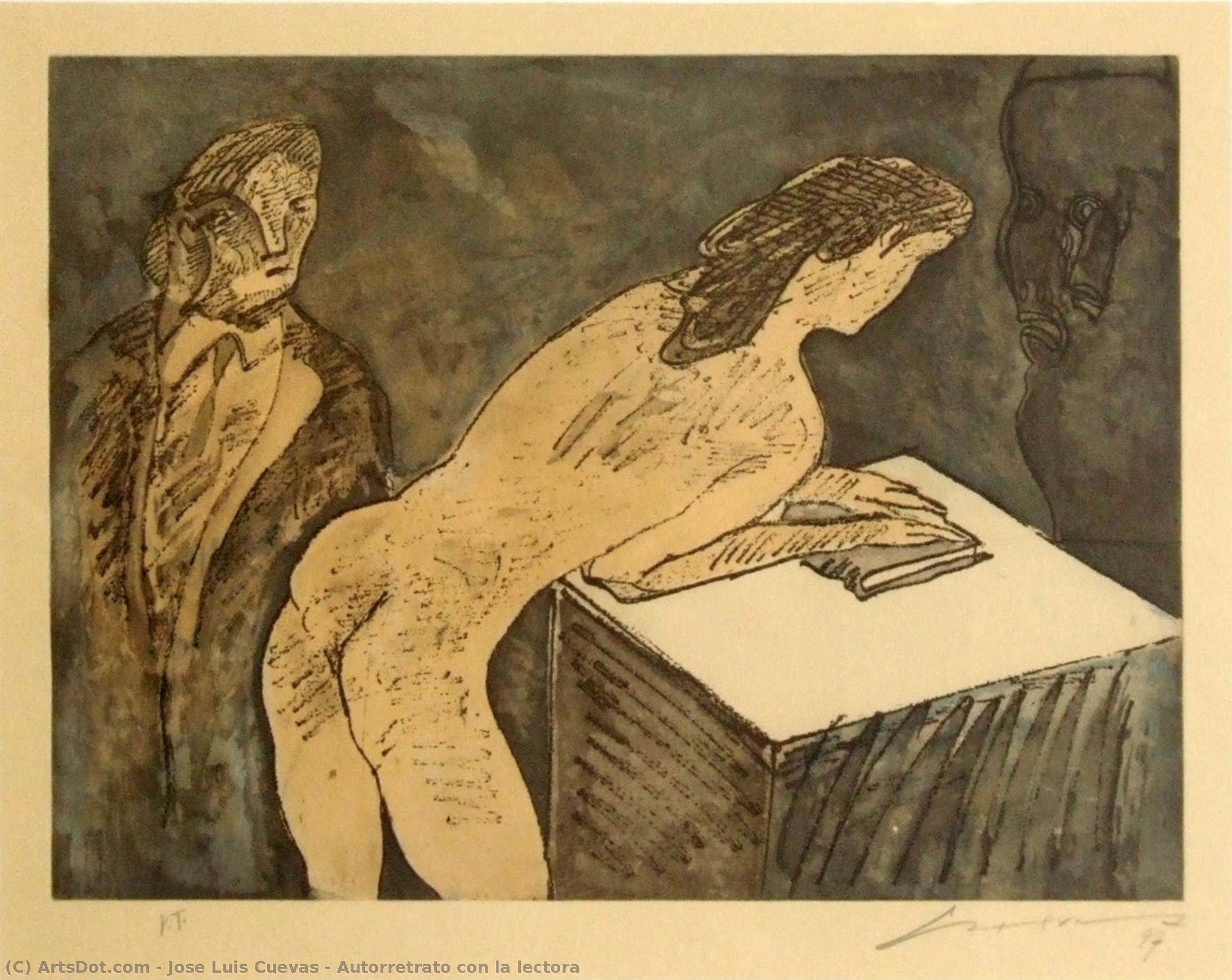 Autorretrato Con La Lectora — خوسيه لويس كويفاس